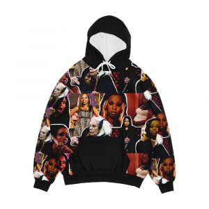 Tiffany Pollard Collage Montage Flavorette Celebrity Memes Reality Tv Puns Banter Jokes Funny Moments Gift Ideas Good Vibes Men's All-Over-Print Hoodie