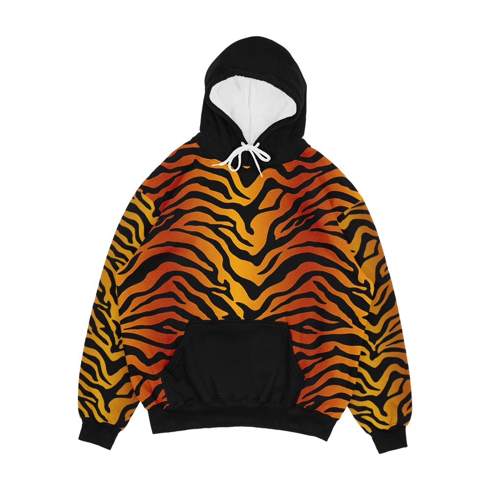 Tiger Stripe Print Men's All-Over-Print Hoodie