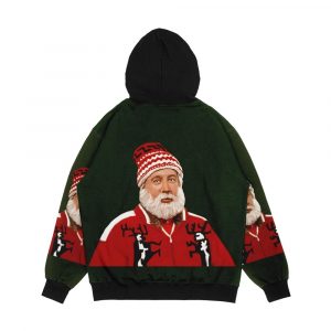 Alternative view of Tim Allen Santa Clause Digital Painting Portrait Men's All-Over-Print Hoodie
