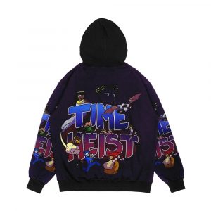 Alternative view of Time Heist Men's All-Over-Print Hoodie