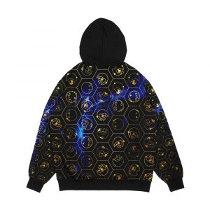 Alternative view of Time Lord Alphabet Blue Men's All-Over-Print Hoodie