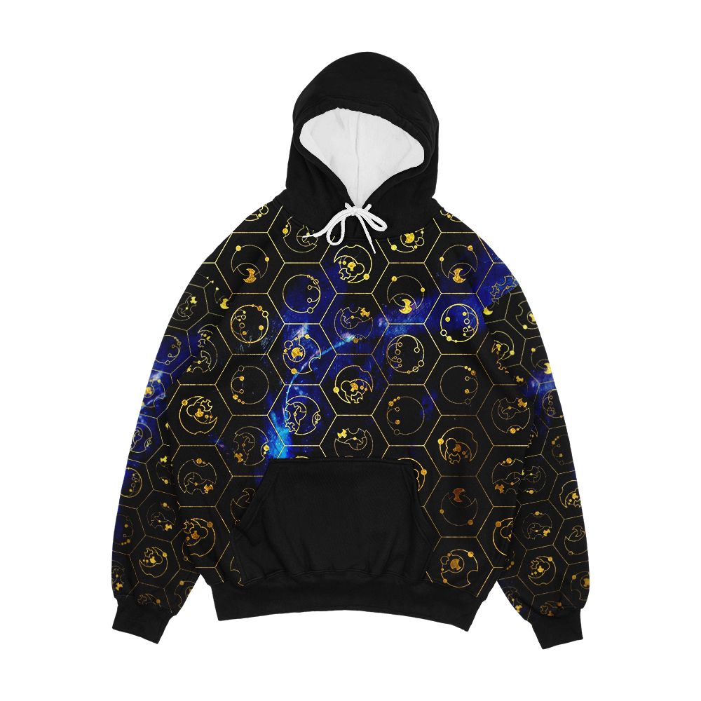Time Lord Alphabet Blue Men's All-Over-Print Hoodie