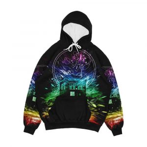 Time Storm Rainbow Version Men's All-Over-Print Hoodie