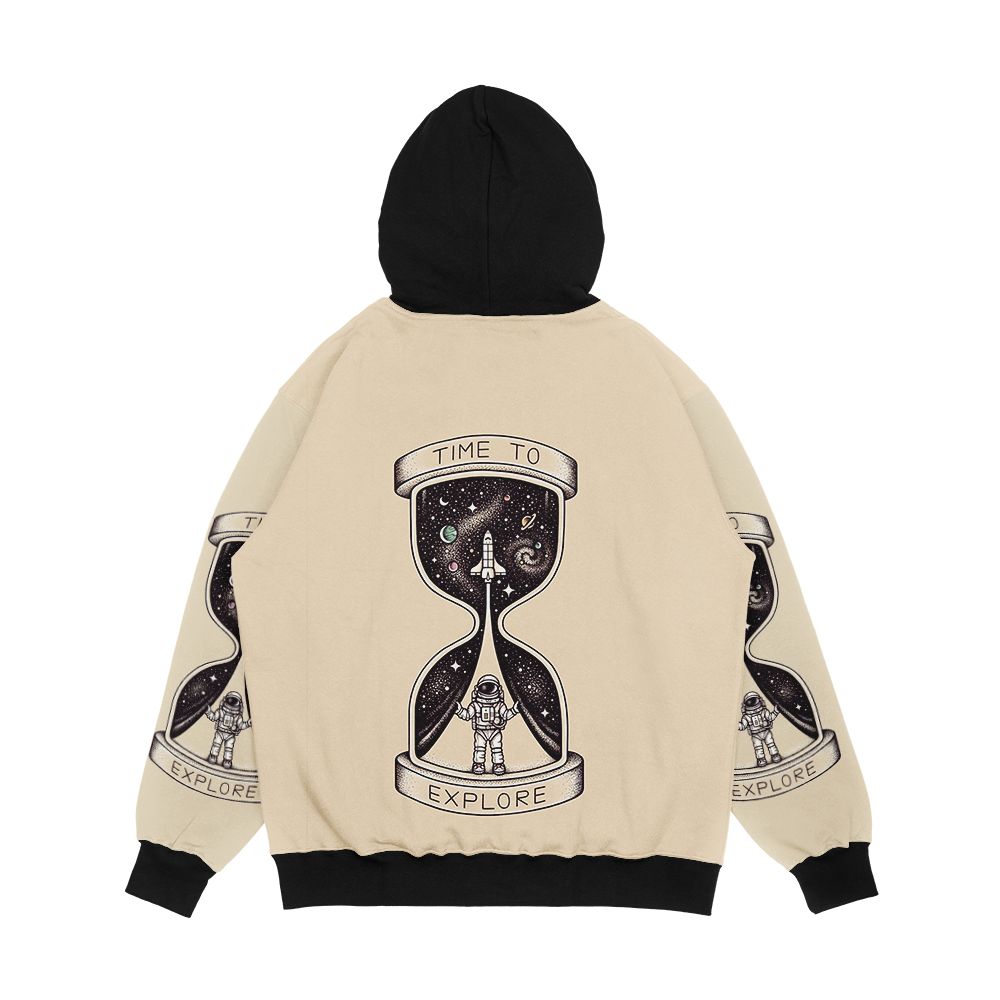 Time To Explore Men's All-Over-Print Hoodie - Image 2