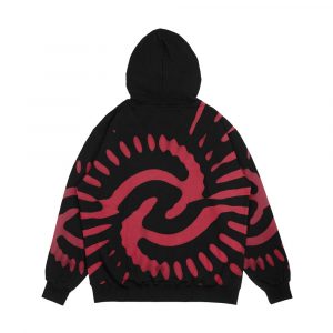 Alternative view of Time Vortex 1970 Pink Men's All-Over-Print Hoodie