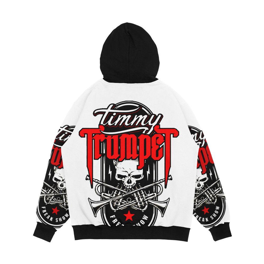 Timmy Freak Grunge Skull Men's All-Over-Print Hoodie - Image 2