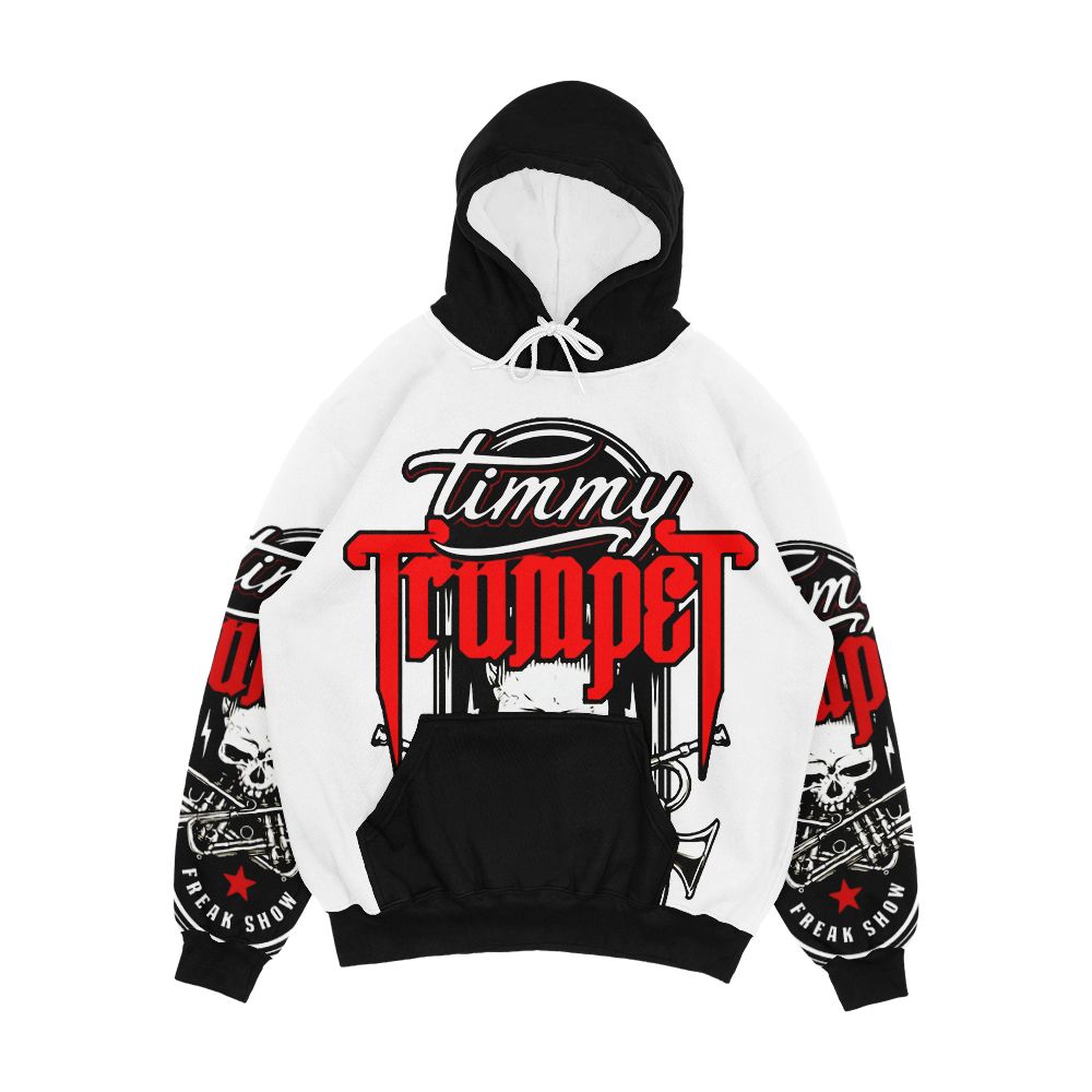 Timmy Freak Grunge Skull Men's All-Over-Print Hoodie