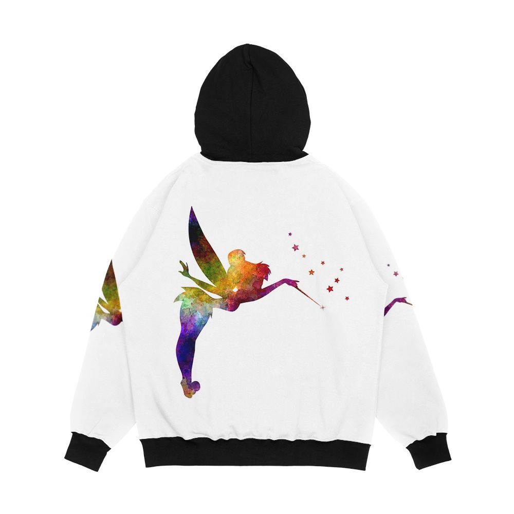 Tinkerbell In Watercolor Men's All-Over-Print Hoodie - Image 2