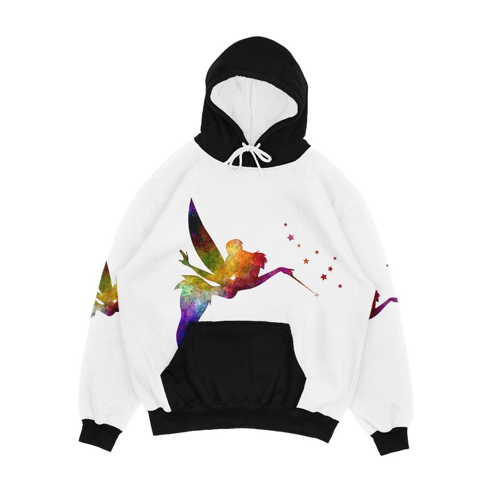 Tinkerbell In Watercolor Men's All-Over-Print Hoodie