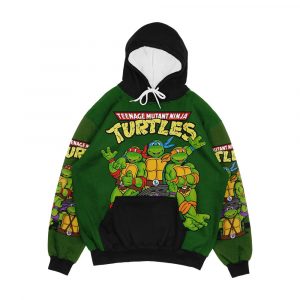 Tmnt Teenage Mutant Ninja Turtles Men's All-Over-Print Hoodie