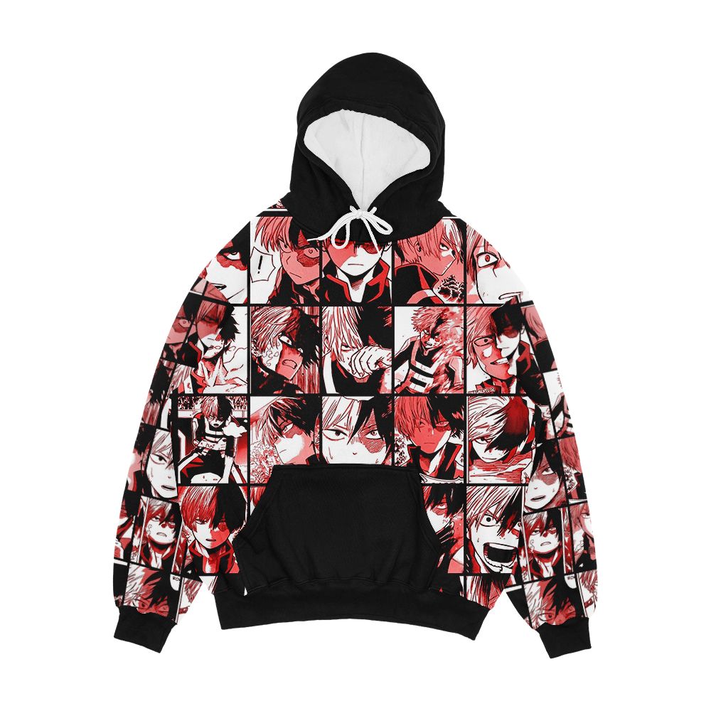 Todoroki Shoto Collage Men's All-Over-Print Hoodie