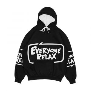Tofop Everyone Relax White Men's All-Over-Print Hoodie