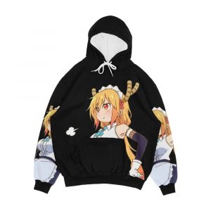 Tohru Maid Outfit Kobayashi San Chi No Maid Dragon Men's All-Over-Print Hoodie