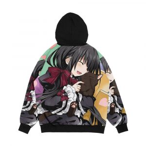 Alternative view of Tokisaki Kurumi Date A Live Men's All-Over-Print Hoodie
