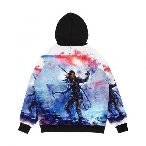 Alternative view of Tomb Raider Painting Men's All-Over-Print Hoodie