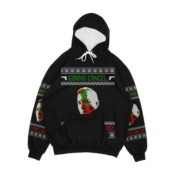 Tommy Egan Cancel Christmas Design Men's All-Over-Print Hoodie