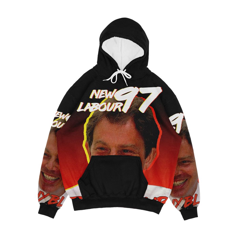 Tony Blair 1997 Vintage Style Men's All-Over-Print Hoodie
