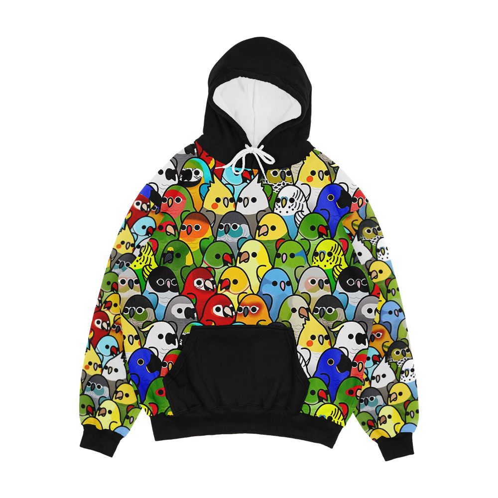 Too Many Birds Bird Squad Classic Men's All-Over-Print Hoodie