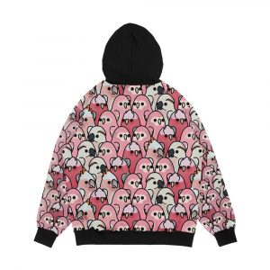 Alternative view of Too Many Birds Pink Parrot Posse Men's All-Over-Print Hoodie
