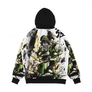 Alternative view of Toph From Avatar With Sumi And Watercolor Men's All-Over-Print Hoodie