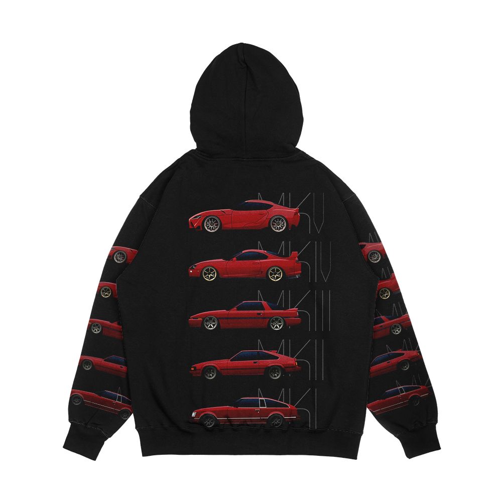 Toyota Supra Generations Men's All-Over-Print Hoodie - Image 2