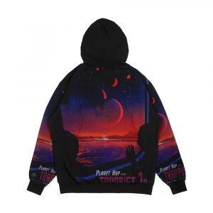 Alternative view of Trappist 1 Space Travel Poster Men's All-Over-Print Hoodie