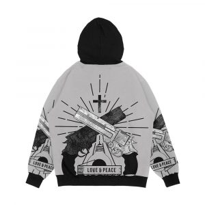 Alternative view of Trigun Love And Peace Men's All-Over-Print Hoodie