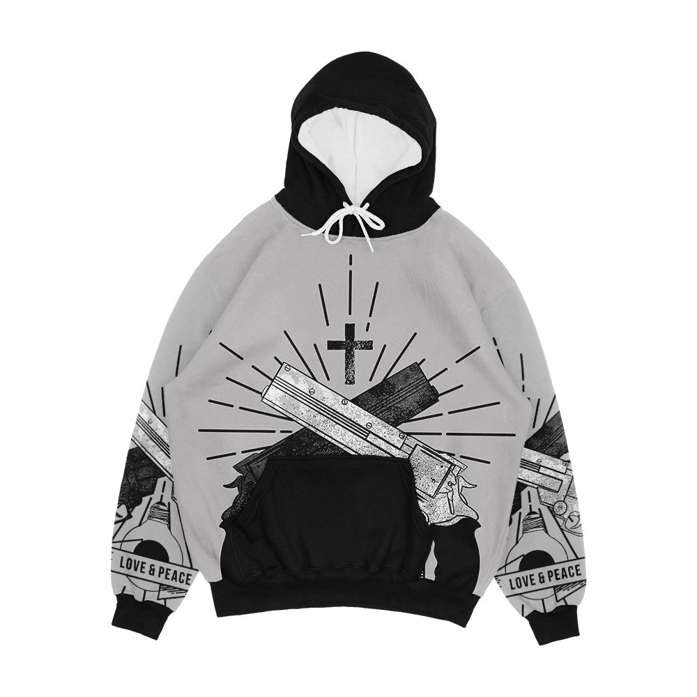Trigun Love And Peace Men's All-Over-Print Hoodie