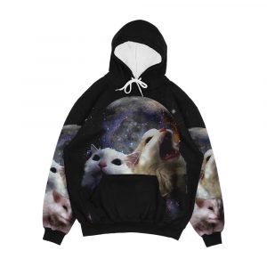 Triple Thurston Moon Cats Men's All-Over-Print Hoodie
