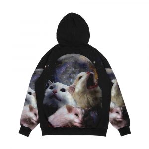 Alternative view of Triple Thurston Moon Cats Men's All-Over-Print Hoodie