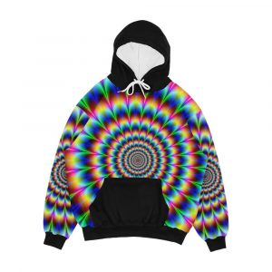 Trippy Stoner Op Art Men's All-Over-Print Hoodie