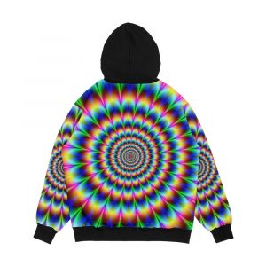 Alternative view of Trippy Stoner Op Art Men's All-Over-Print Hoodie