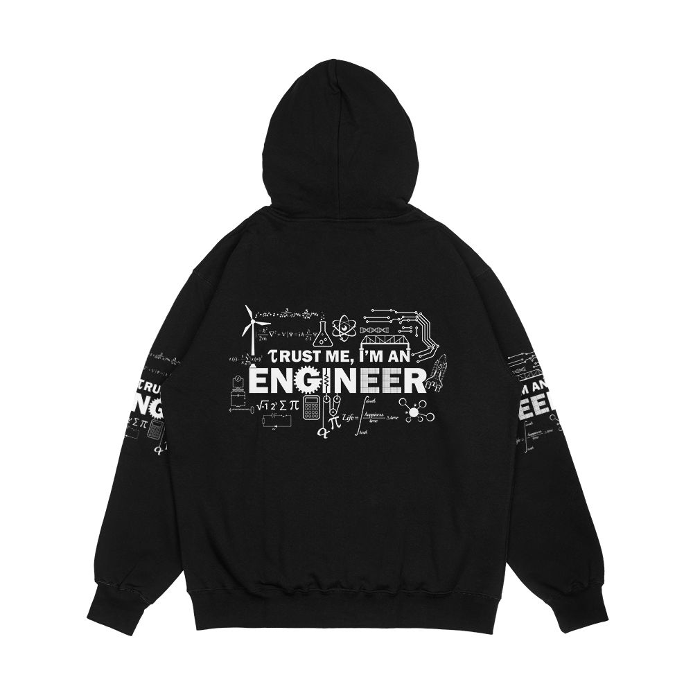 Trust Me I'm An Engineer Men's All-Over-Print Hoodie - Image 2