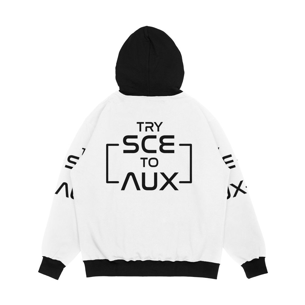 Try Sce To Aux Men's All-Over-Print Hoodie - Image 2