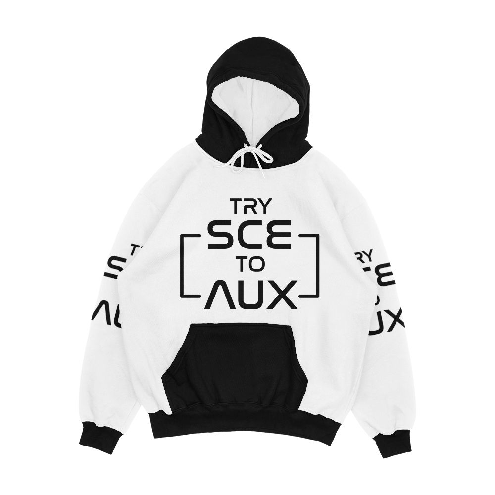 Try Sce To Aux Men's All-Over-Print Hoodie