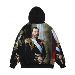 Alternative view of Tsar Nicholas Ii Of Russia Men's All-Over-Print Hoodie
