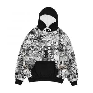Tsurumi Manga Panel Heaven Men's All-Over-Print Hoodie