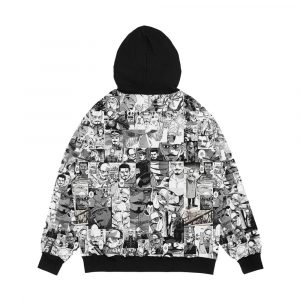 Alternative view of Tsurumi Manga Panel Heaven Men's All-Over-Print Hoodie