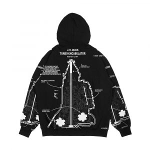 Alternative view of Turbo Encabulator Patent Funny Engineering Joke Design Men's All-Over-Print Hoodie