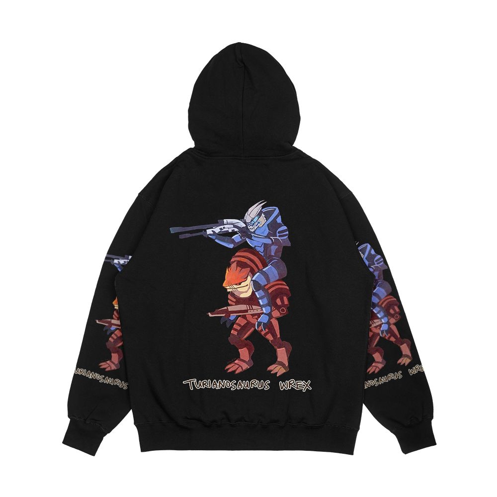 Turianosaurus Wrex Men's All-Over-Print Hoodie - Image 2