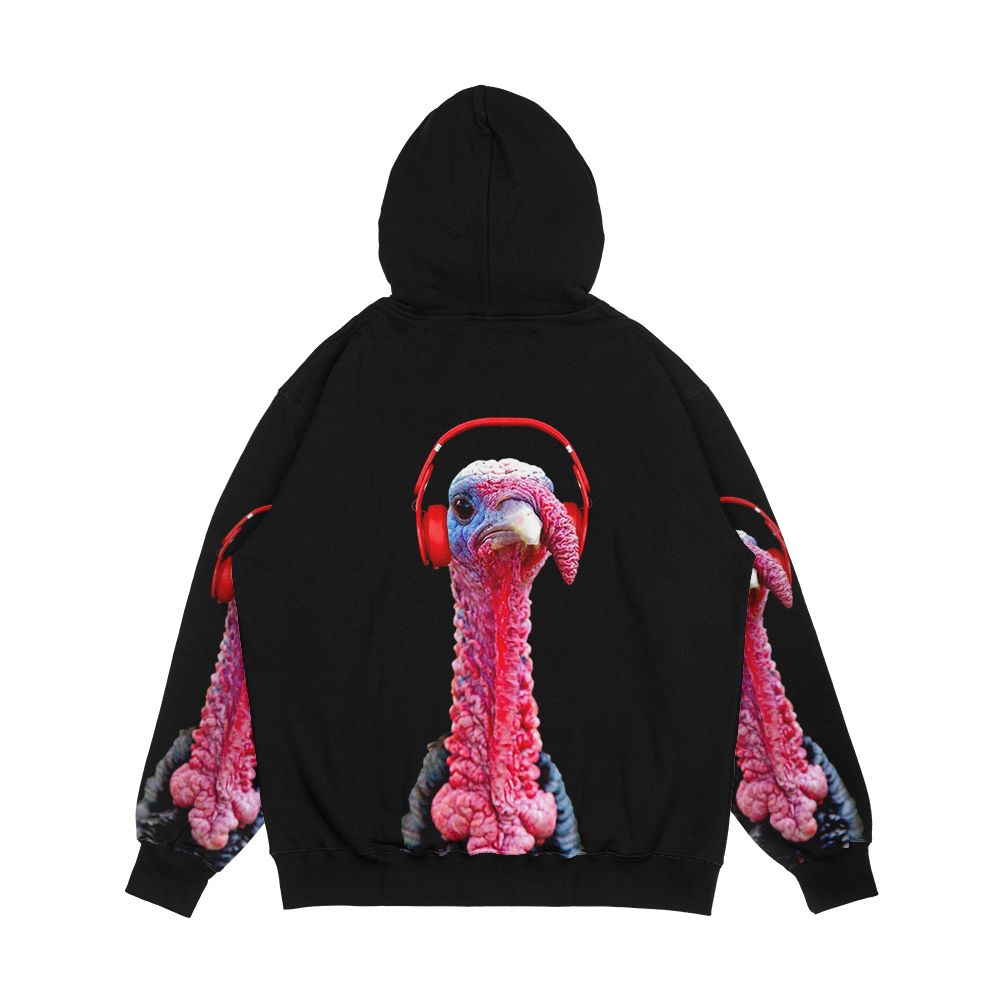 Turkey Dj Men's All-Over-Print Hoodie - Image 2