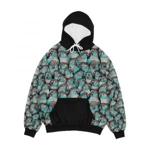 Turquoise Green Cheeked Conures Men's All-Over-Print Hoodie