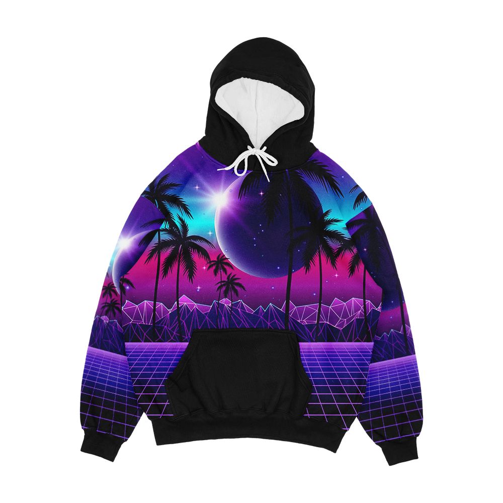 Twilight Retrowave Men's All-Over-Print Hoodie
