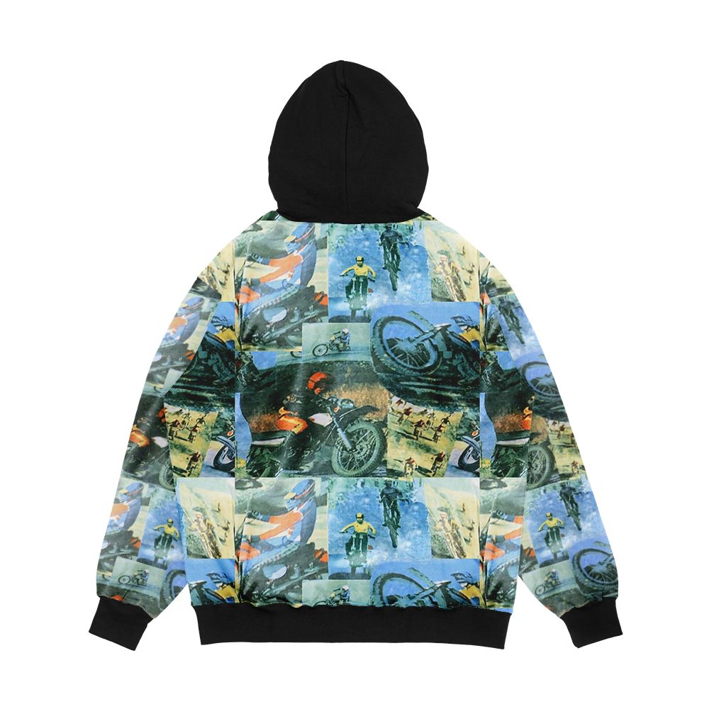 Tyler Durden Motocross Men's All-Over-Print Hoodie - Image 2