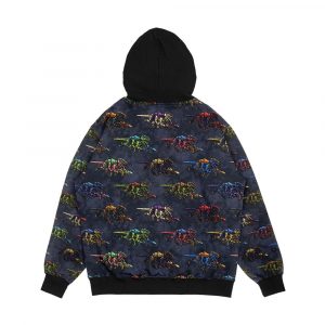 Alternative view of Tyranid Rainbow Men's All-Over-Print Hoodie
