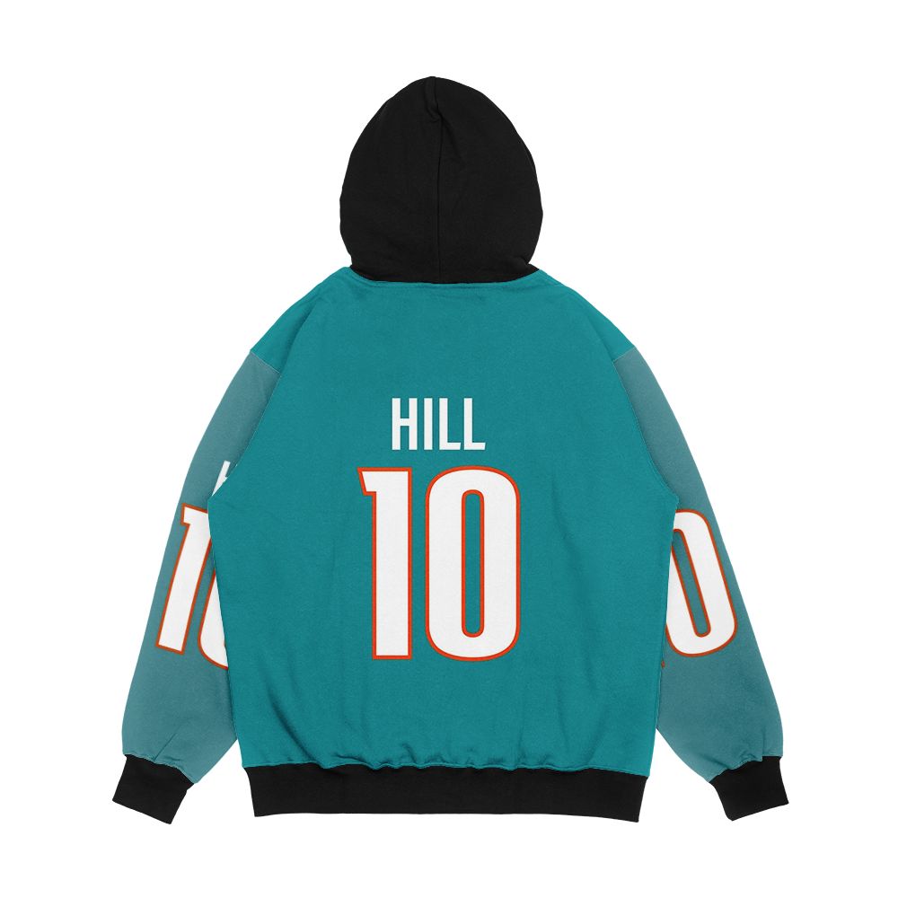 Tyreek Hill Dolphin Official Men's All-Over-Print Hoodie - Image 2