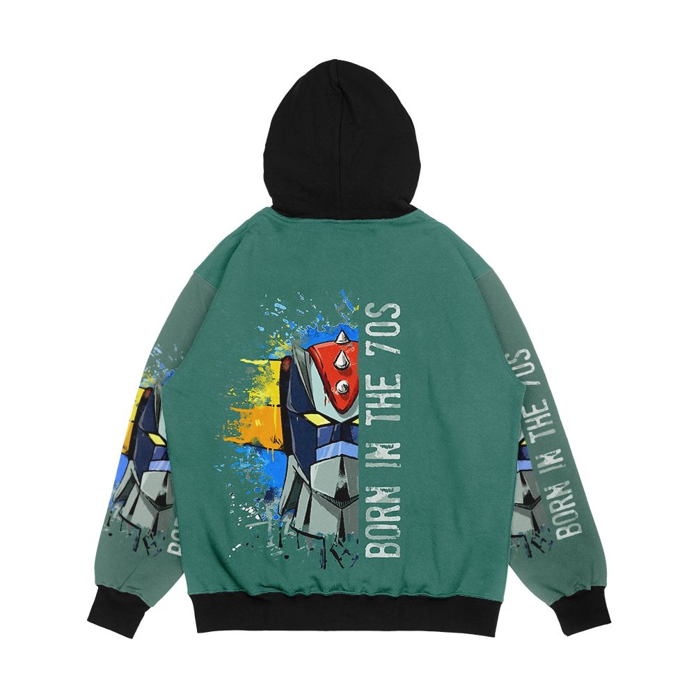 Ufo Robot Goldrake Born In The Seventies Men's All-Over-Print Hoodie - Image 2
