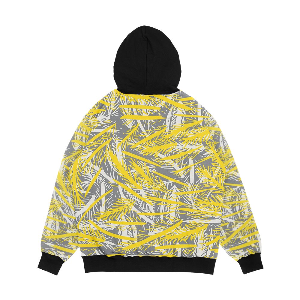 Ultimate Gray Illuminating And Cloud Dancer Men's All-Over-Print Hoodie - Image 2