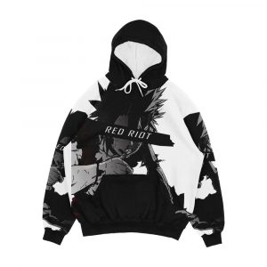 Unbreakable Hero Red Riot Men's All-Over-Print Hoodie