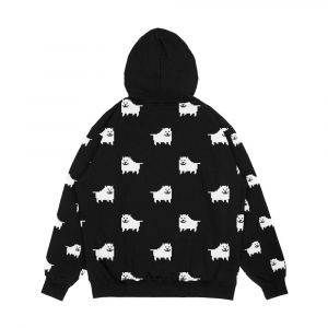 Alternative view of Undertale Annoying Dog Black Men's All-Over-Print Hoodie